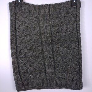 GAP Chunky Cable Knit Infinity Scarf Cowl Neck Charcoal Gray Fall Winter Cozy